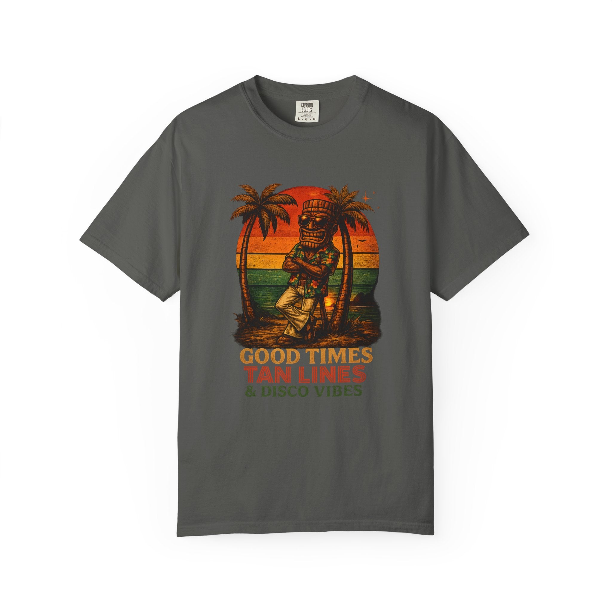 Good Times Tiki Disco T-Shirt — Tropical Tiki Beach Tee