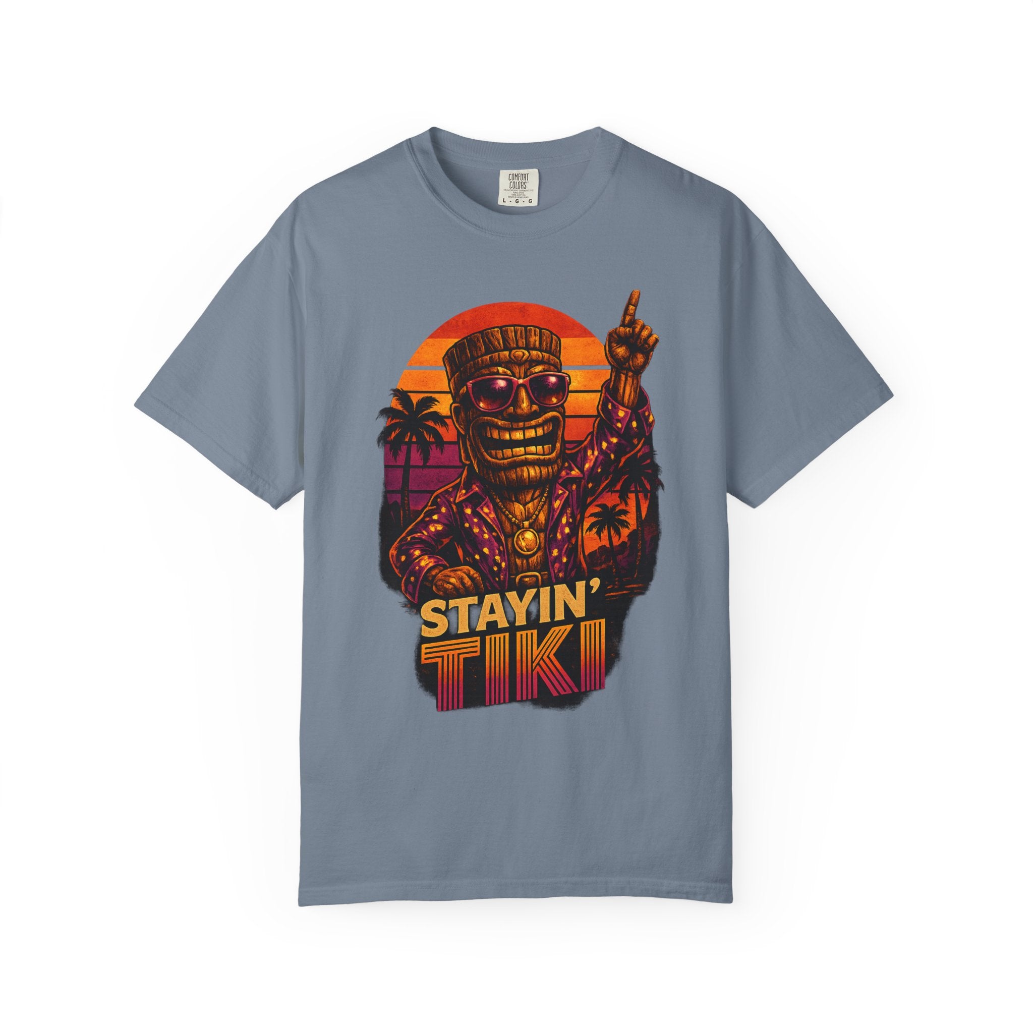 Stayin' Tiki T-Shirt — Tropical Tiki Beach Tee