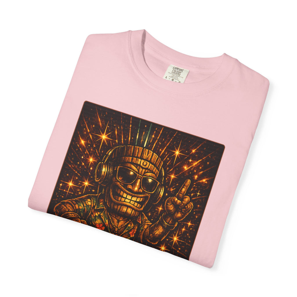 Tiki Disco Beats T-Shirt — Tropical Tiki Beach Tee