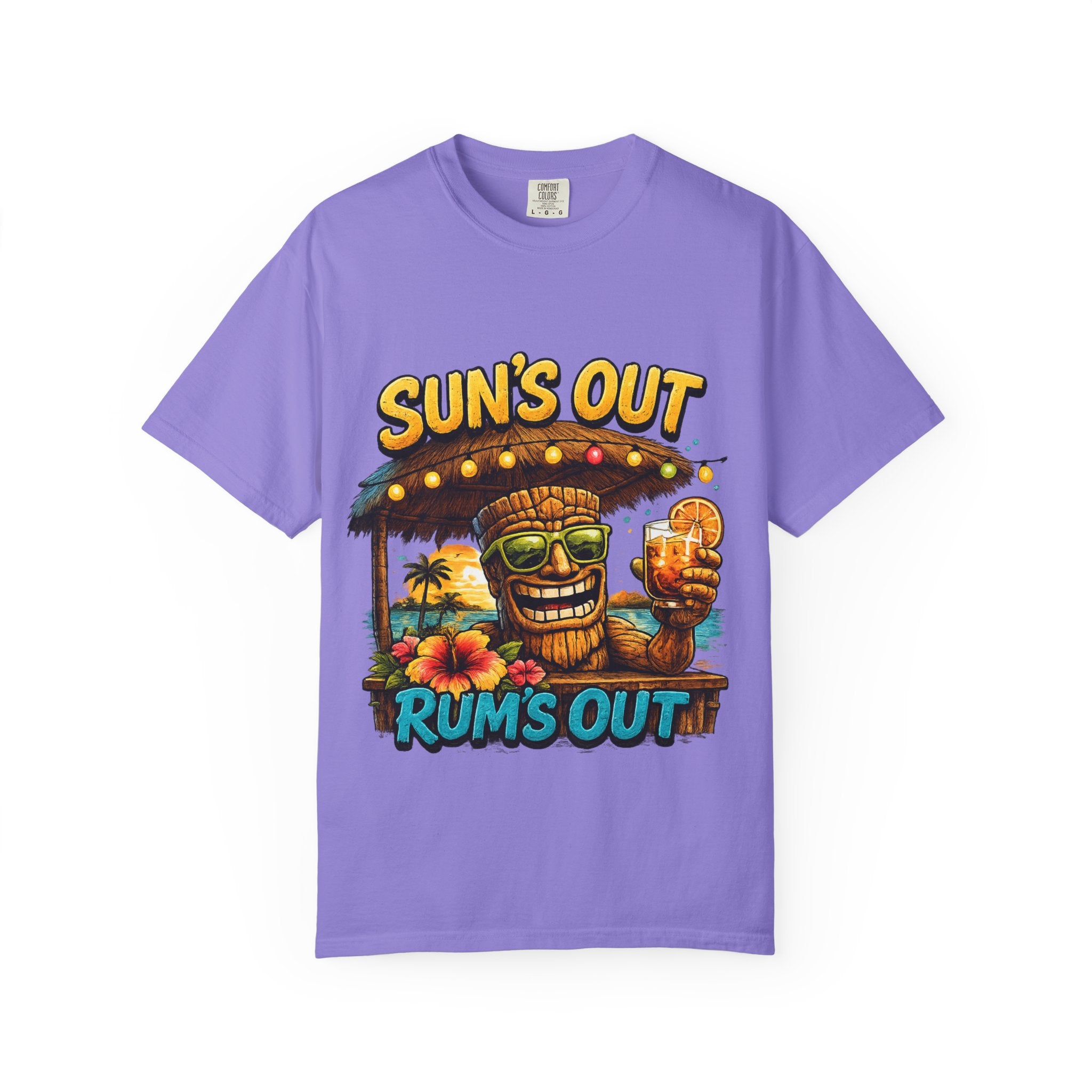 Suns Out Rums Out T-Shirt — Tropical Tiki Beach Tee