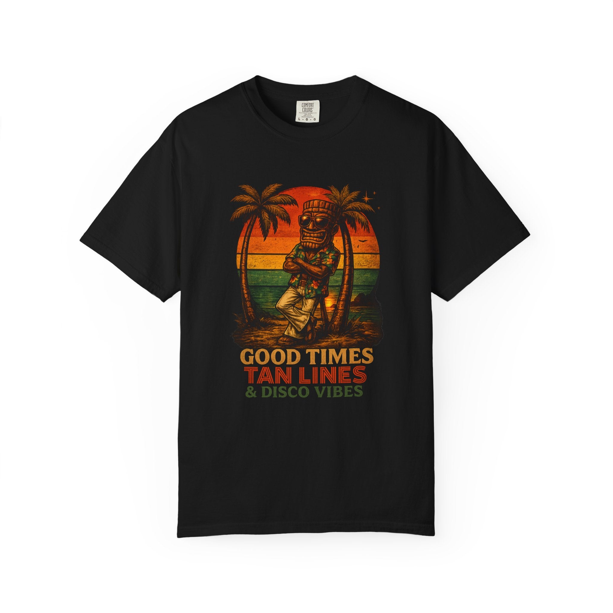 Good Times Tiki Disco T-Shirt — Tropical Tiki Beach Tee