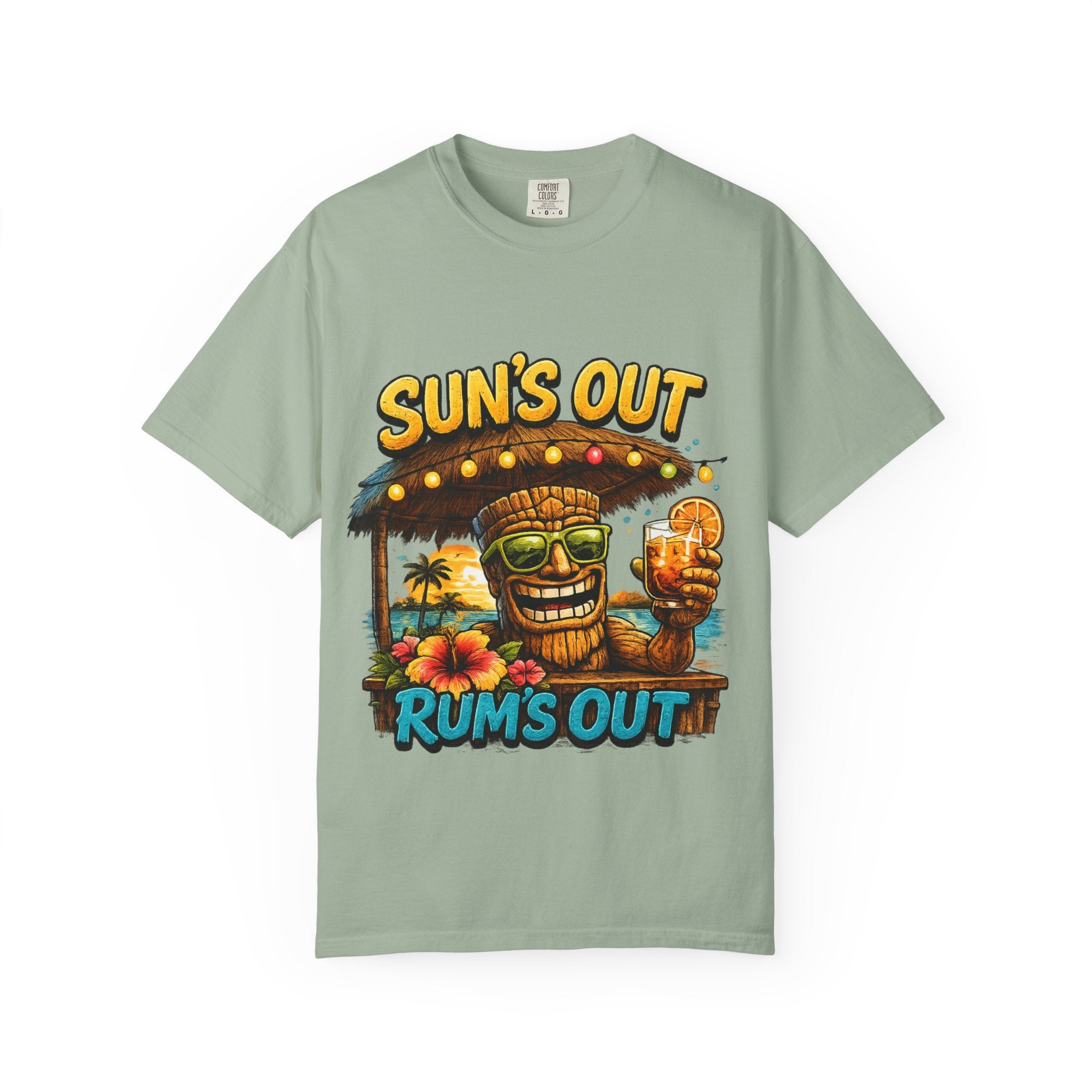 Suns Out Rums Out T-Shirt — Tropical Tiki Beach Tee