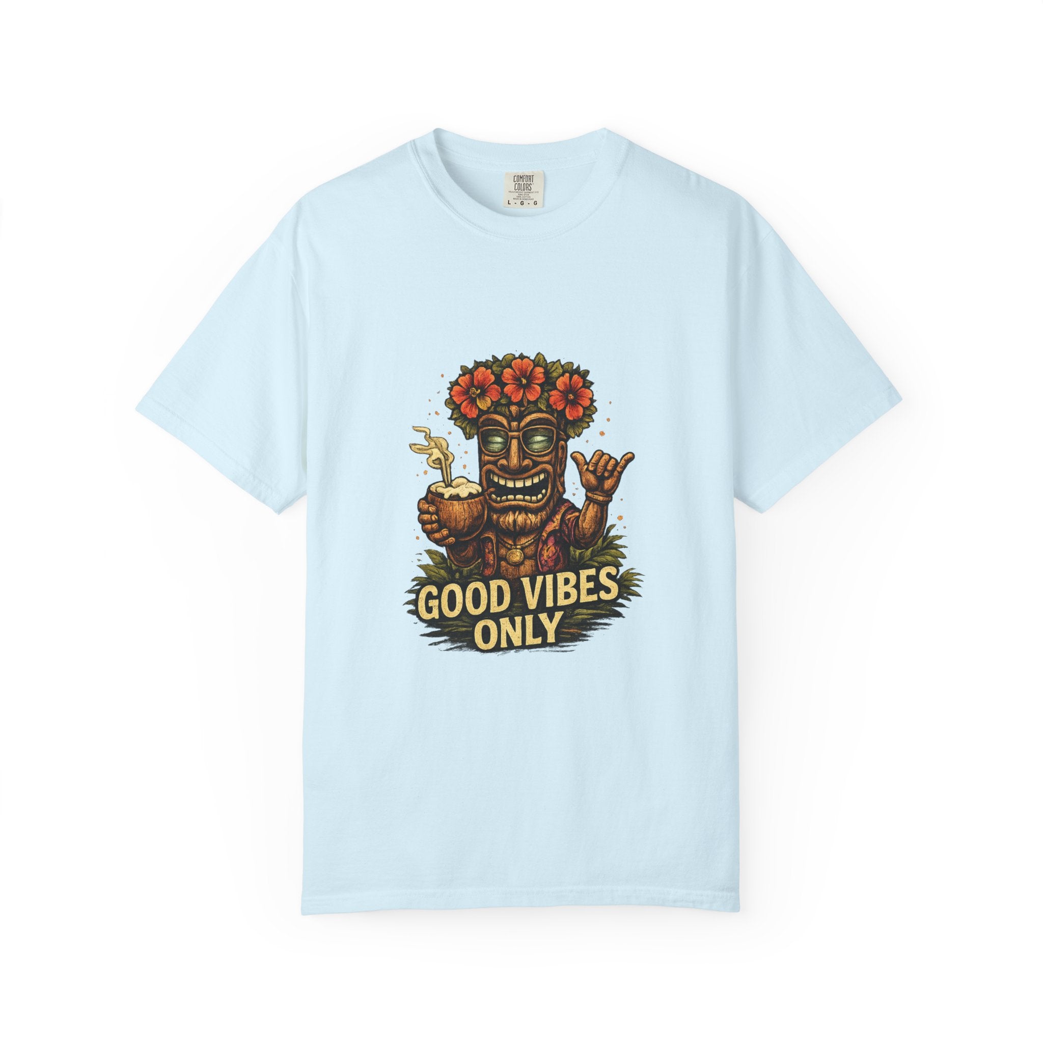 Good Vibes Only T-Shirt — Tropical Tiki Beach Tee