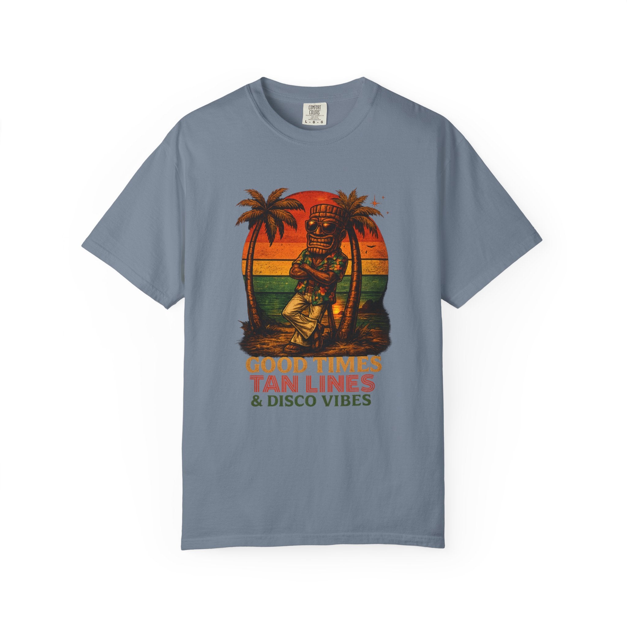 Good Times Tiki Disco T-Shirt — Tropical Tiki Beach Tee