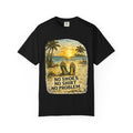 No Shoes No Shirt No Problem T-Shirt — Tropical Tiki Beach Tee