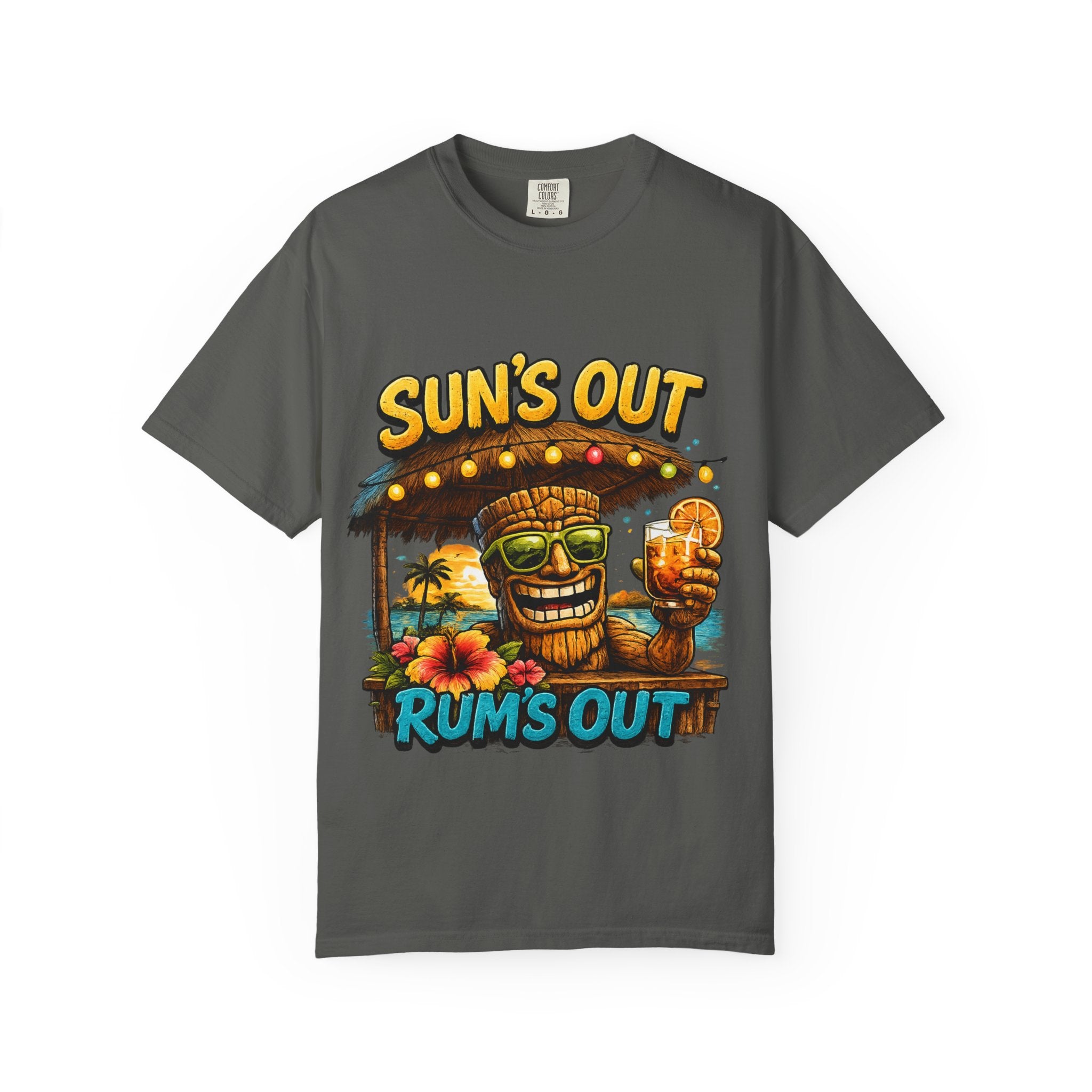 Suns Out Rums Out T-Shirt — Tropical Tiki Beach Tee