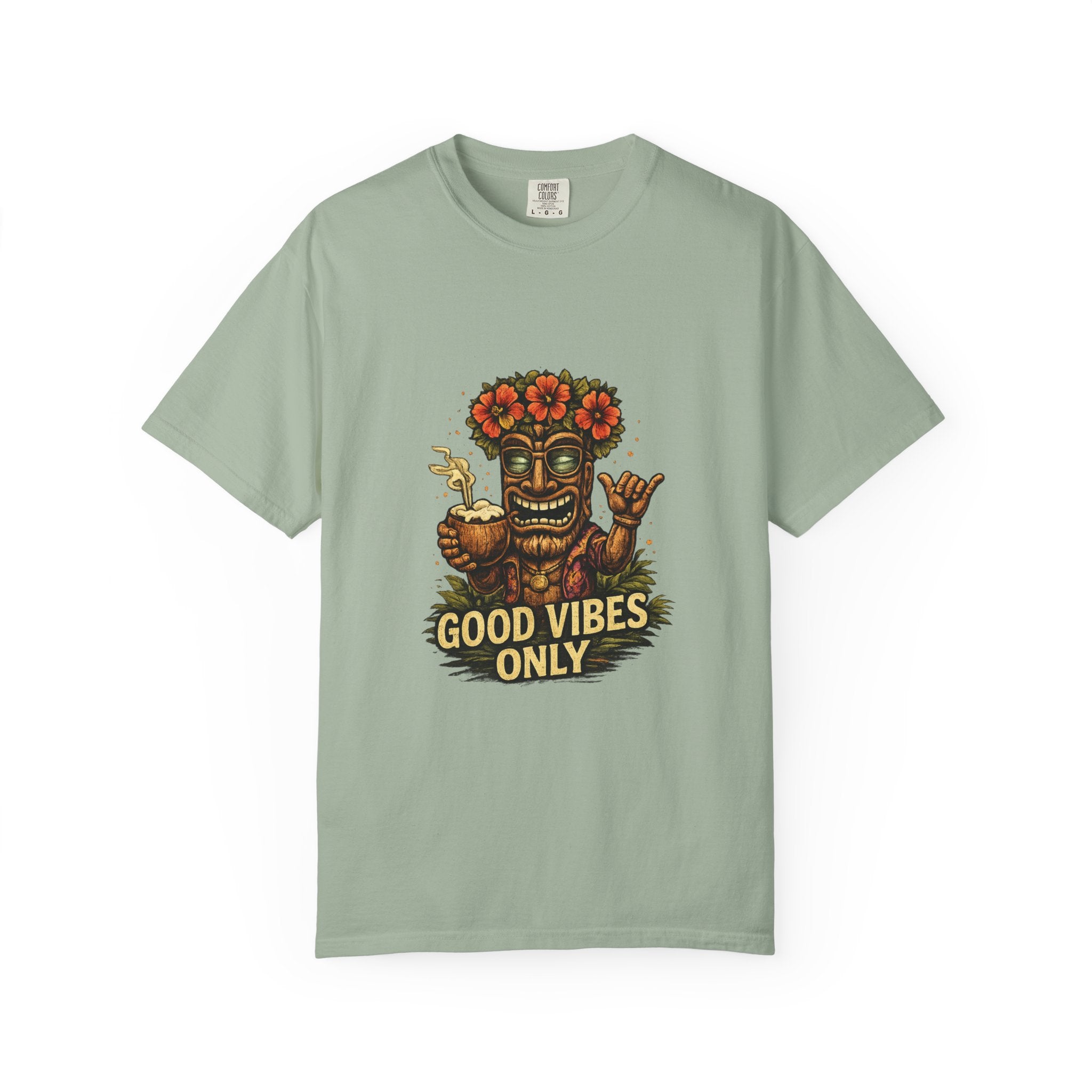 Good Vibes Only T-Shirt — Tropical Tiki Beach Tee