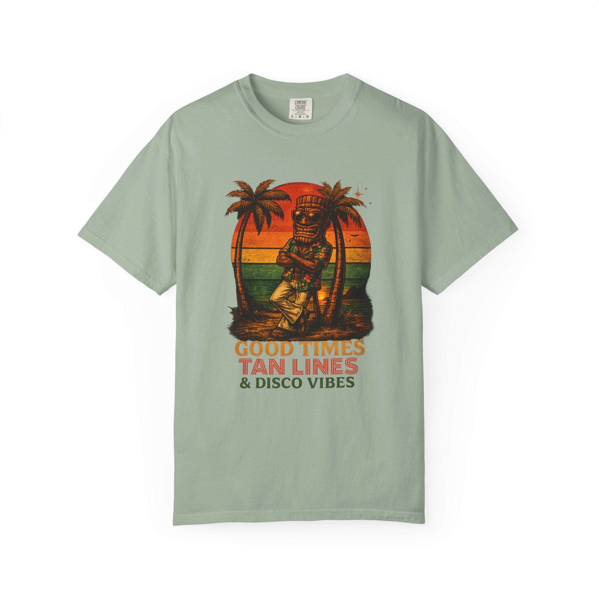 Good Times Tiki Disco T-Shirt — Tropical Tiki Beach Tee