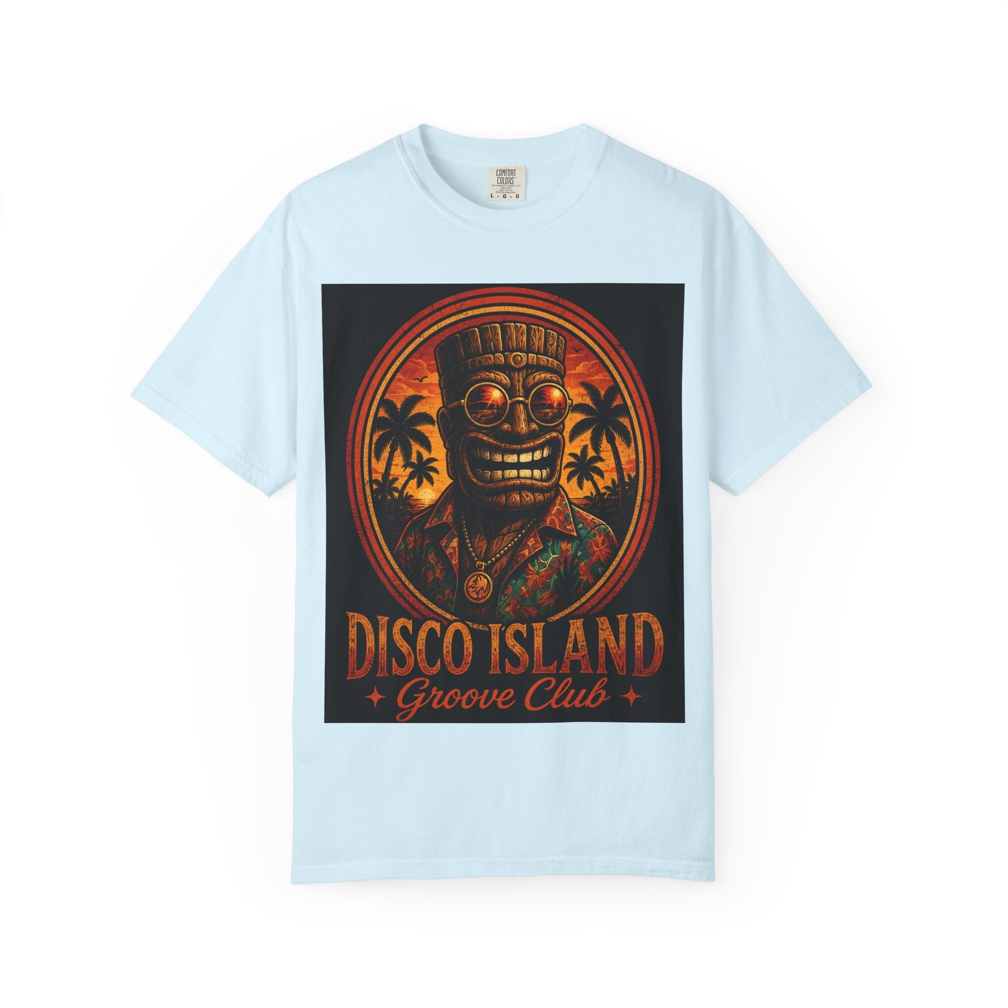 Disco Island Groove Club T-Shirt — Tropical Tiki Beach Tee