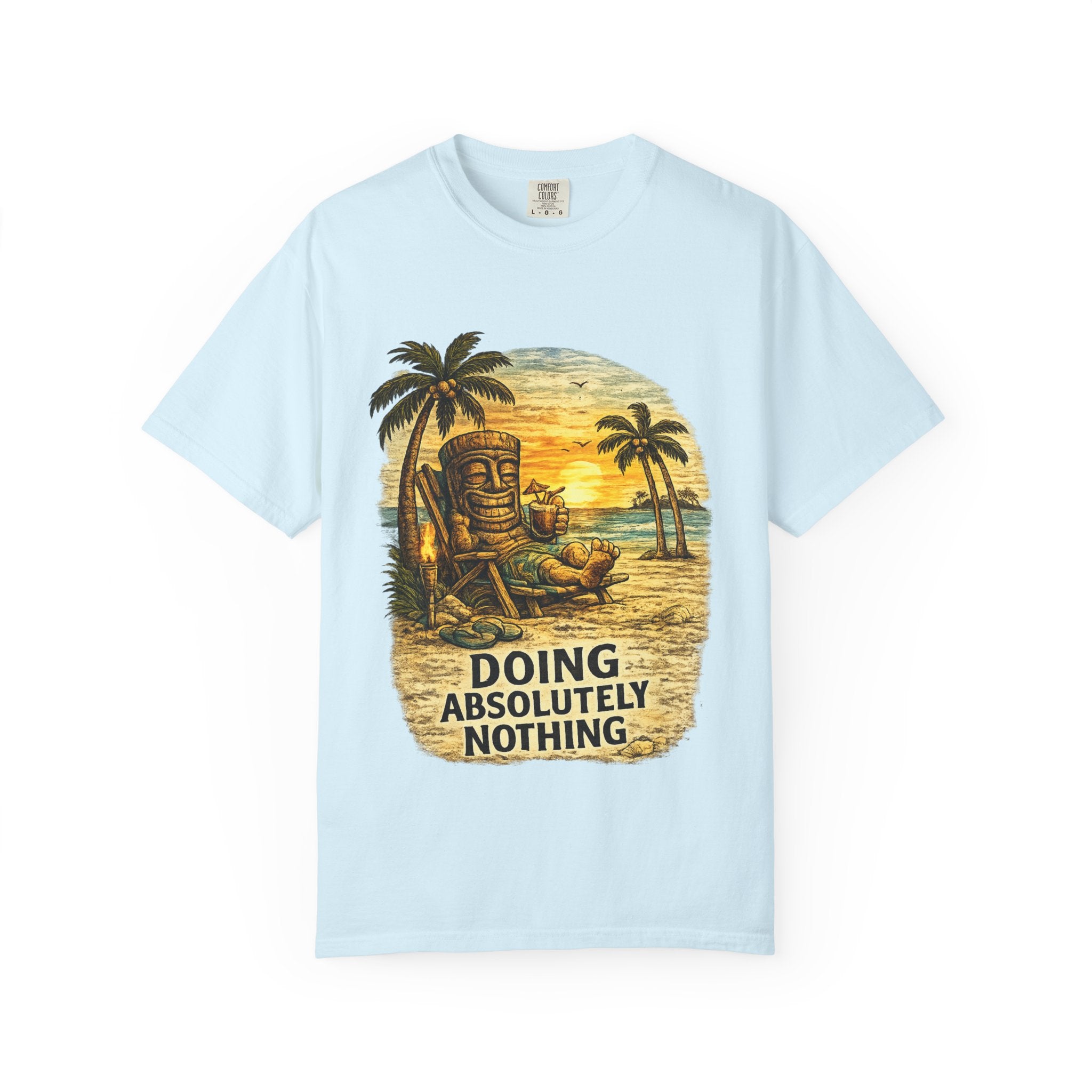 Doing Absolutely Nothing T-Shirt — Tropical Tiki Beach Tee