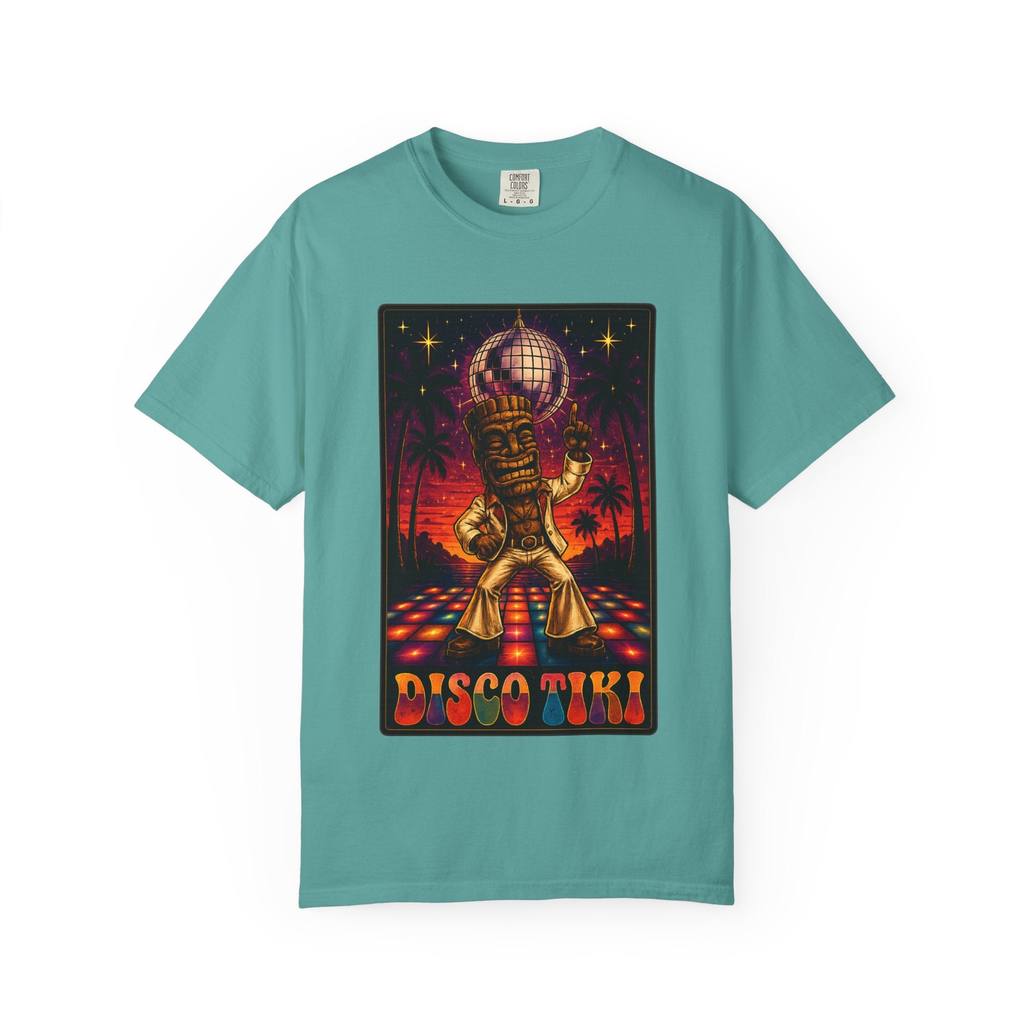 Tiki Disco One T-Shirt — Tropical Tiki Beach Tee
