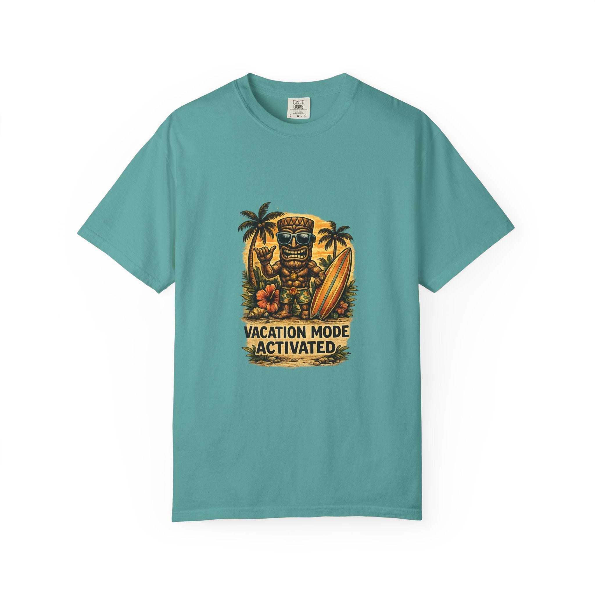 Vacation Mode Activated 3 T-Shirt — Tropical Tiki Beach Tee