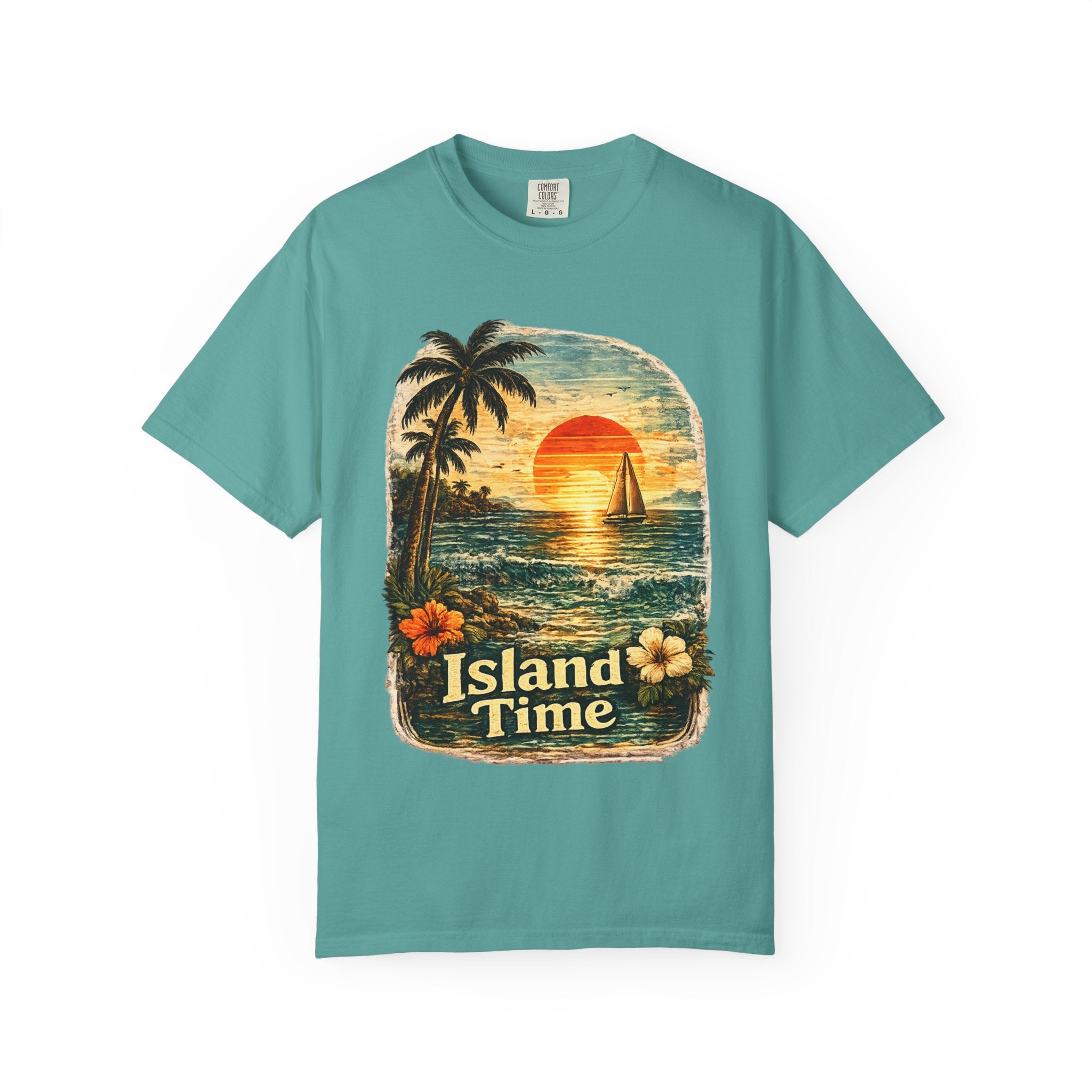 Island Time T-Shirt — Tropical Tiki Beach Tee
