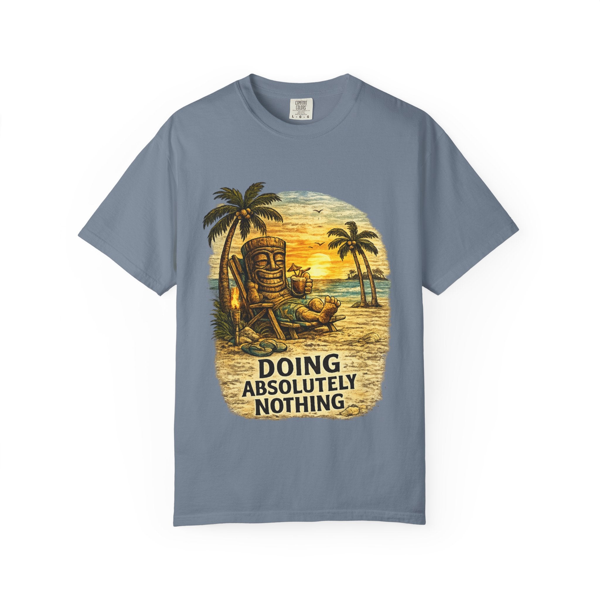 Doing Absolutely Nothing T-Shirt — Tropical Tiki Beach Tee