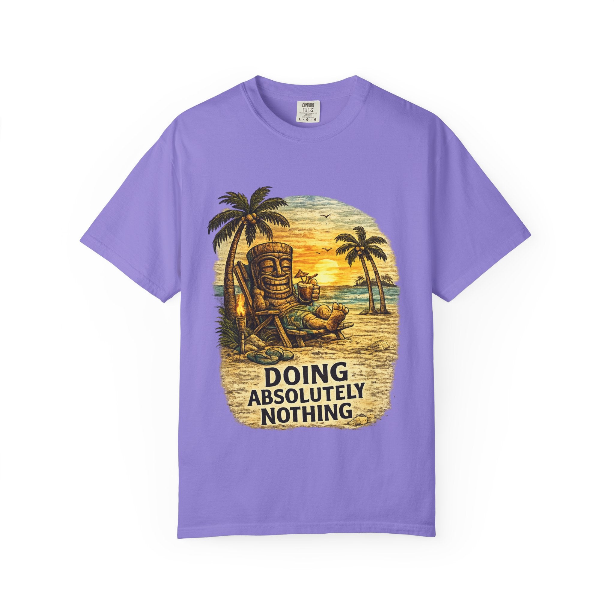 Doing Absolutely Nothing T-Shirt — Tropical Tiki Beach Tee
