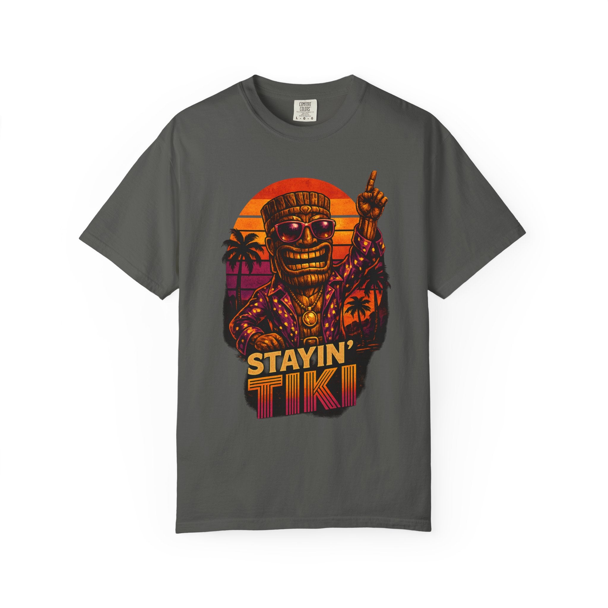 Stayin' Tiki T-Shirt — Tropical Tiki Beach Tee