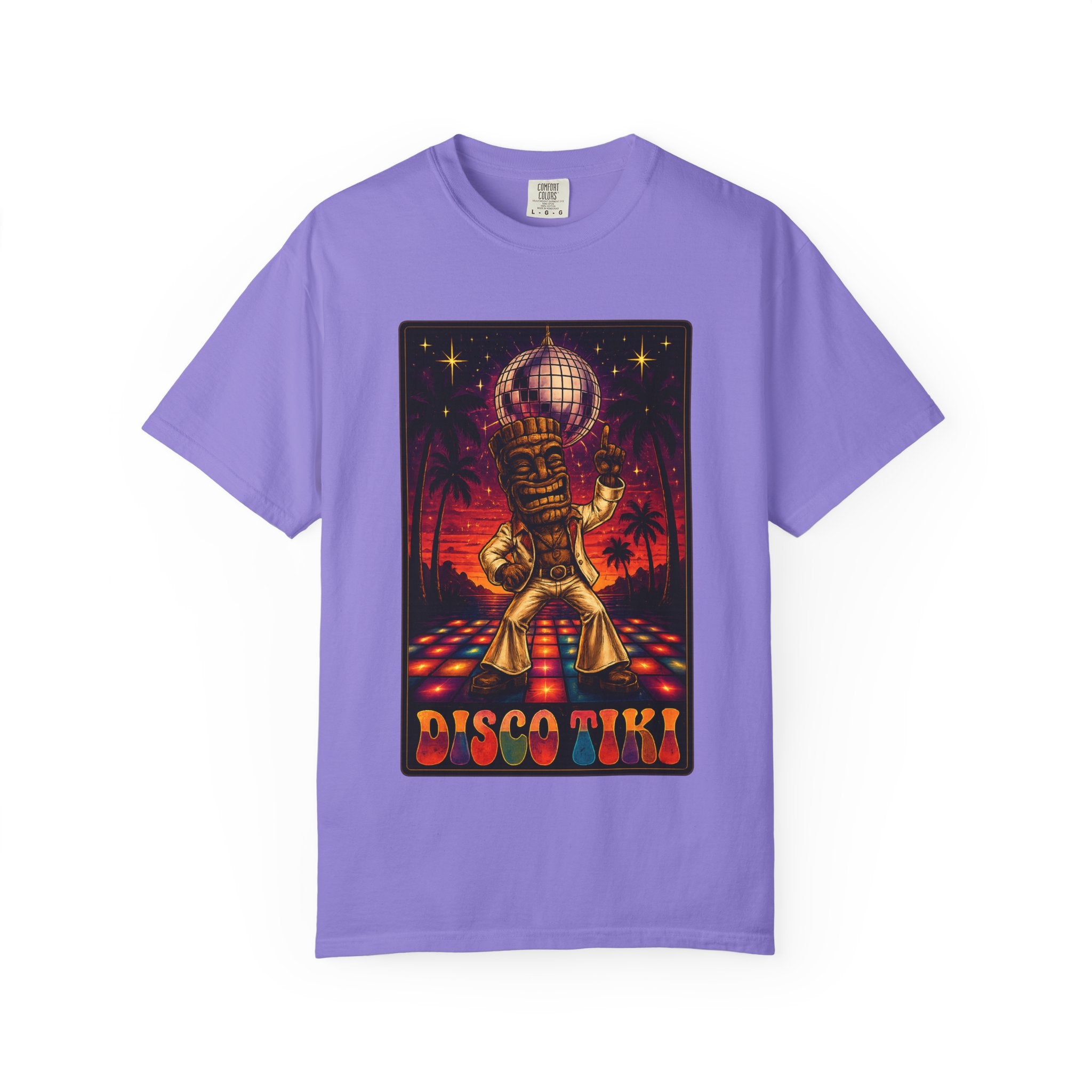 Tiki Disco One T-Shirt — Tropical Tiki Beach Tee