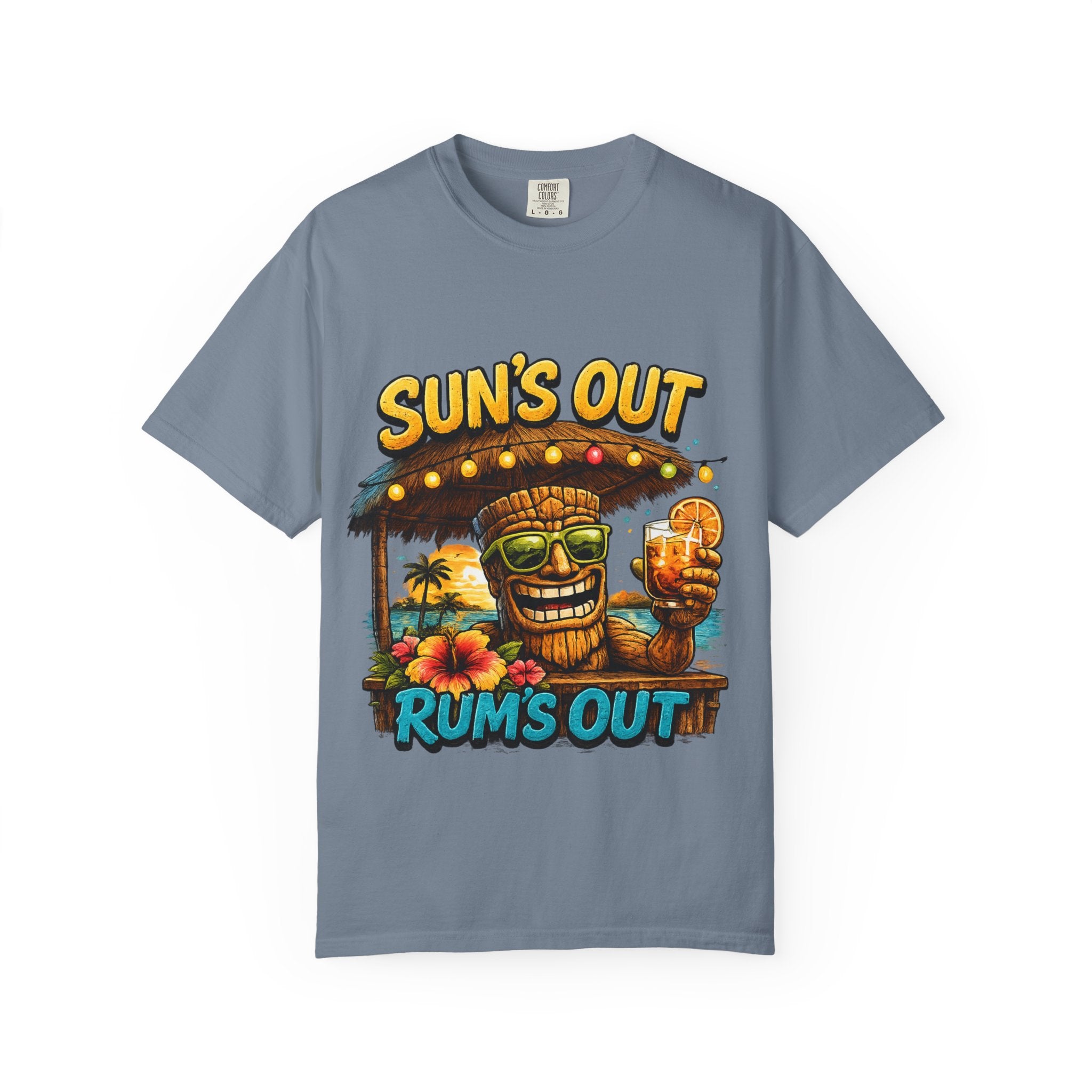 Suns Out Rums Out T-Shirt — Tropical Tiki Beach Tee