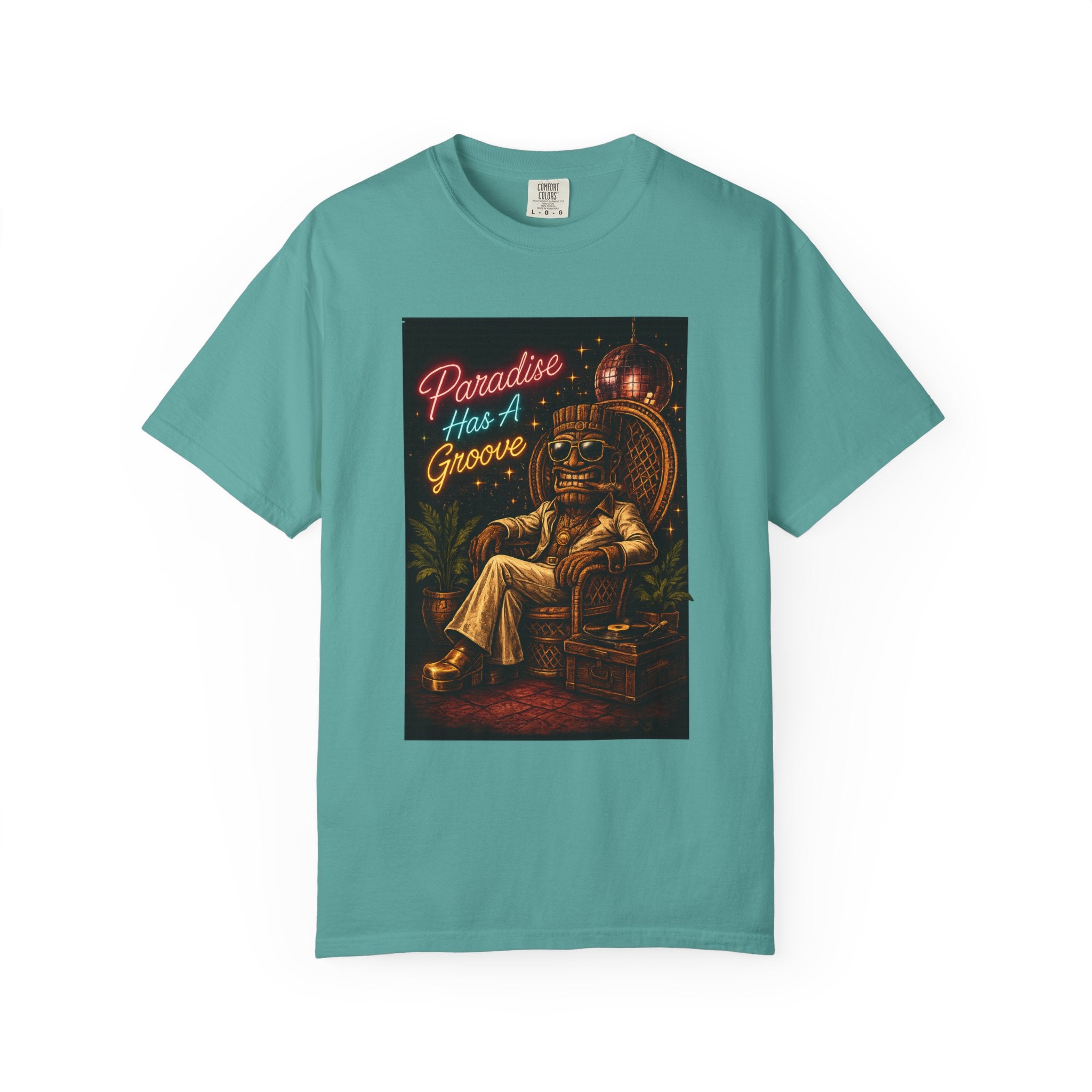 Paradise Groove T-Shirt — Tropical Tiki Beach Tee