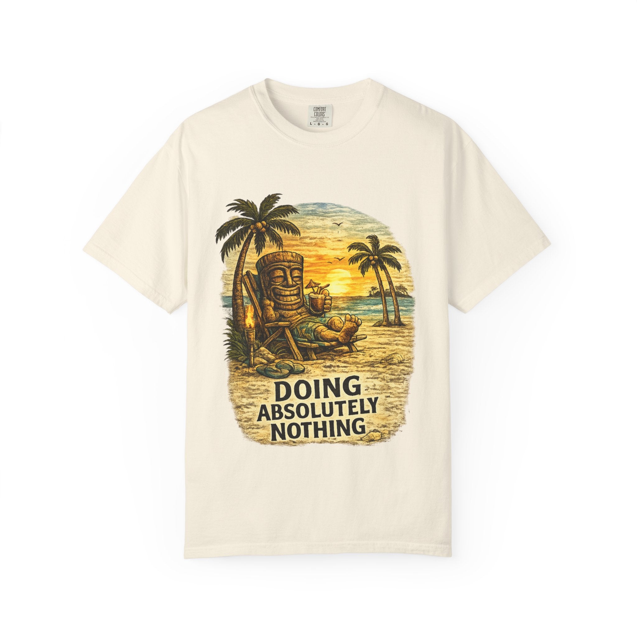Doing Absolutely Nothing T-Shirt — Tropical Tiki Beach Tee