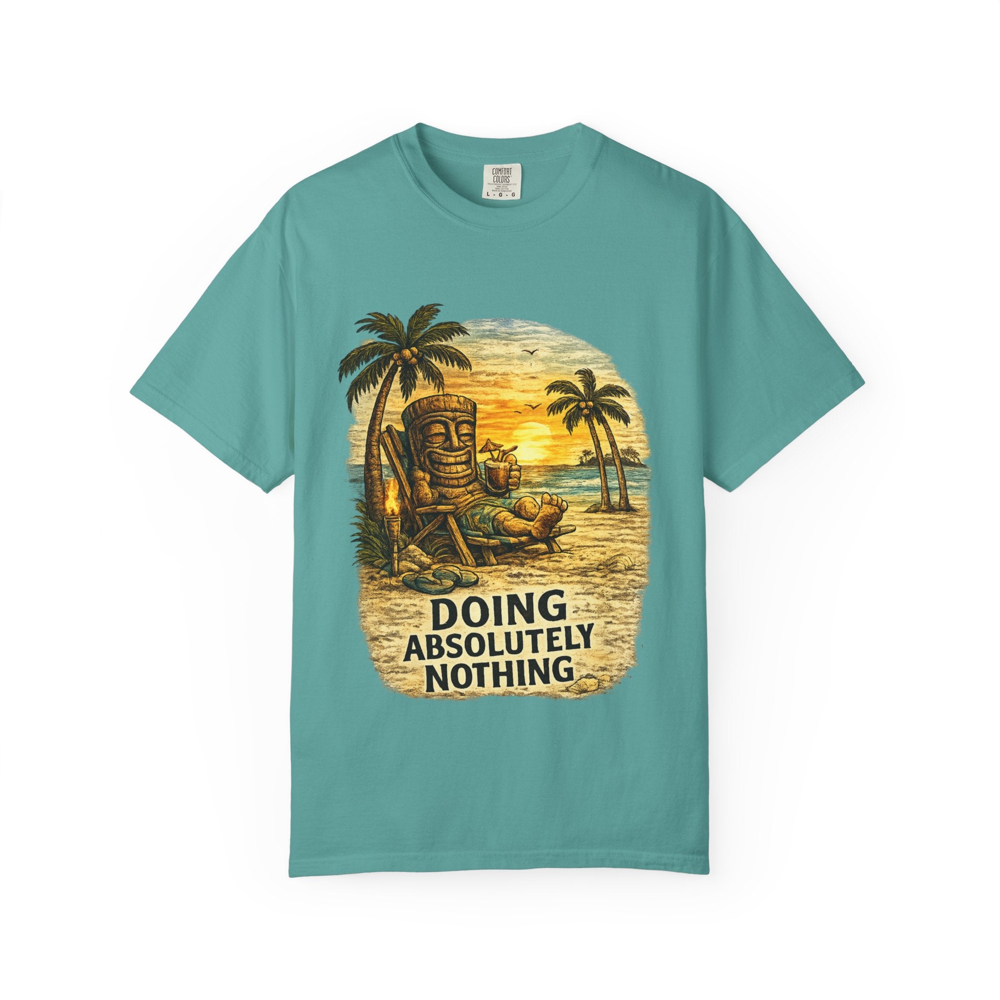 Doing Absolutely Nothing T-Shirt — Tropical Tiki Beach Tee