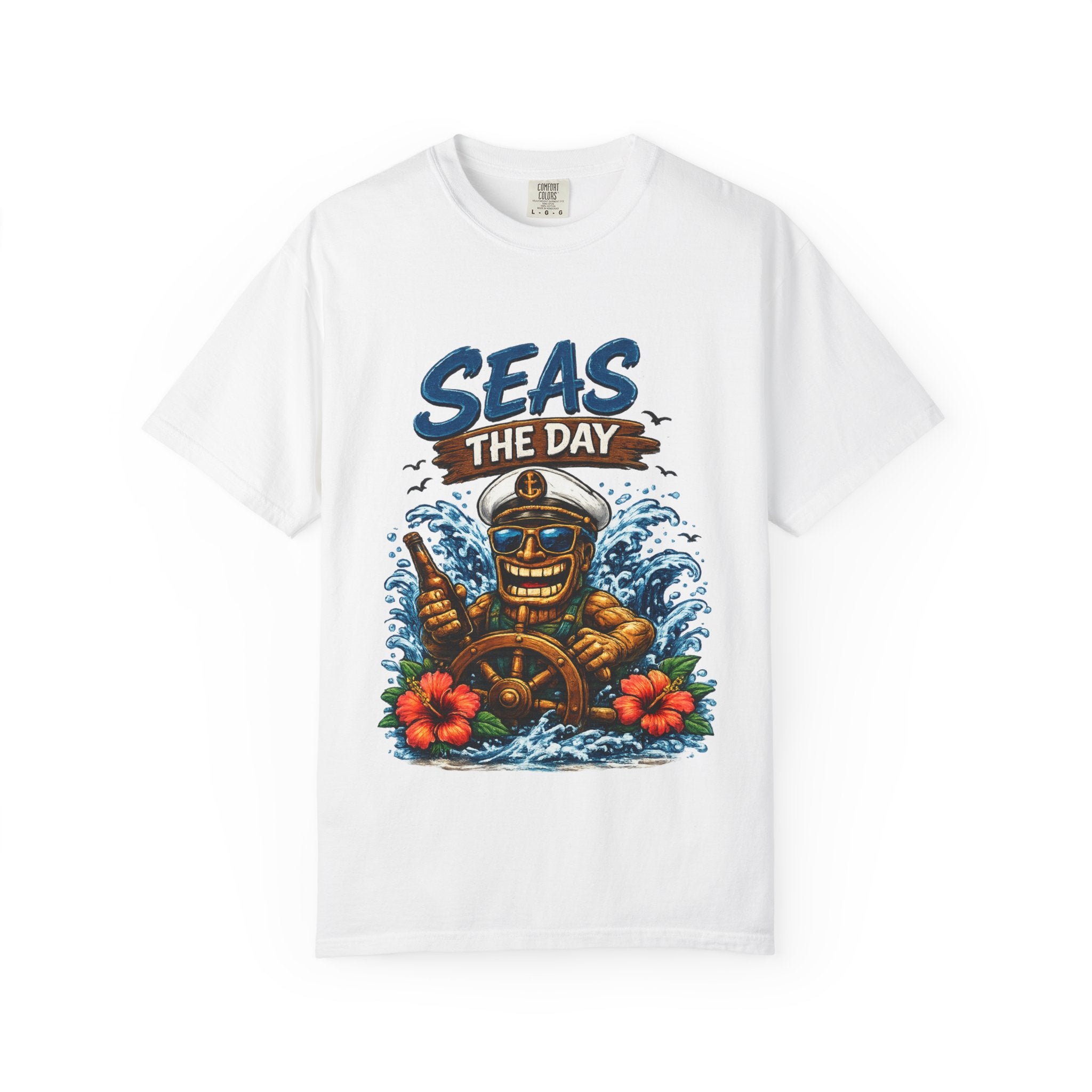 Seas the Day T-Shirt — Tropical Tiki Beach Tee