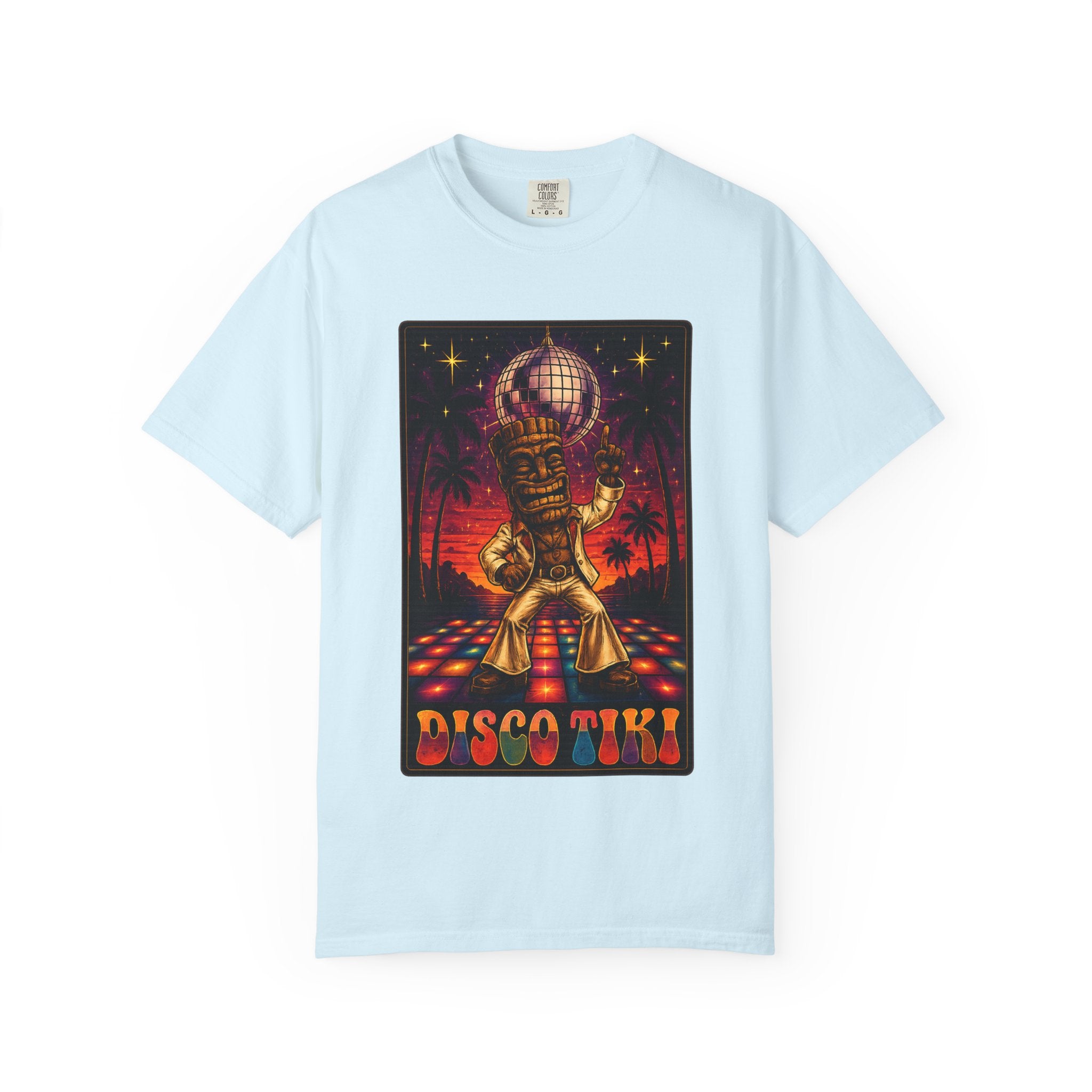 Tiki Disco One T-Shirt — Tropical Tiki Beach Tee