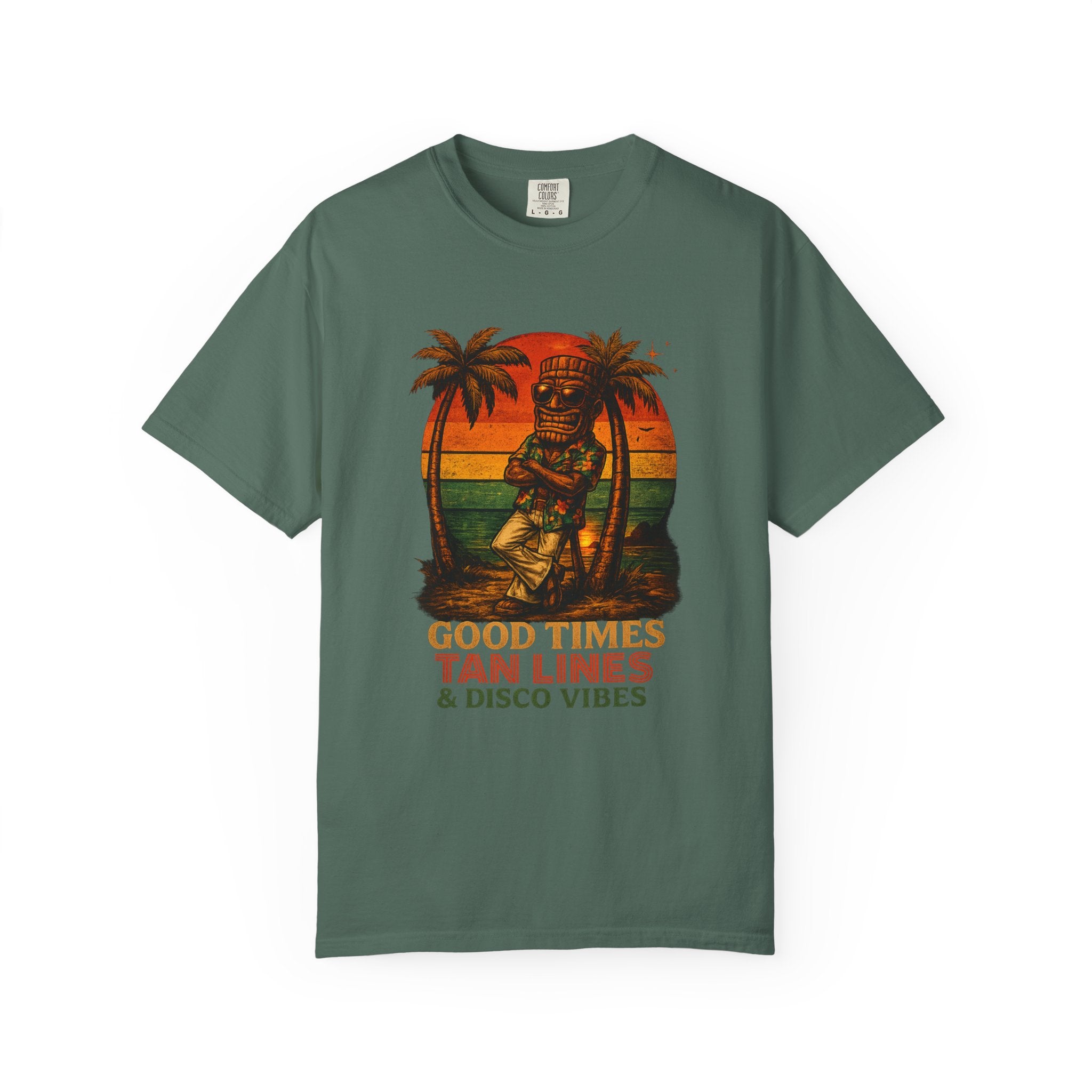Good Times Tiki Disco T-Shirt — Tropical Tiki Beach Tee