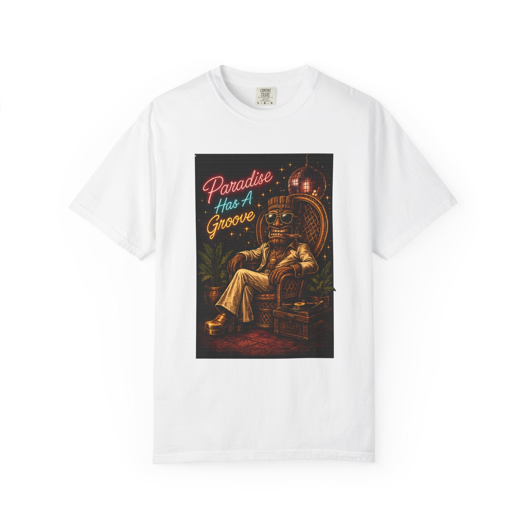 Paradise Groove T-Shirt — Tropical Tiki Beach Tee