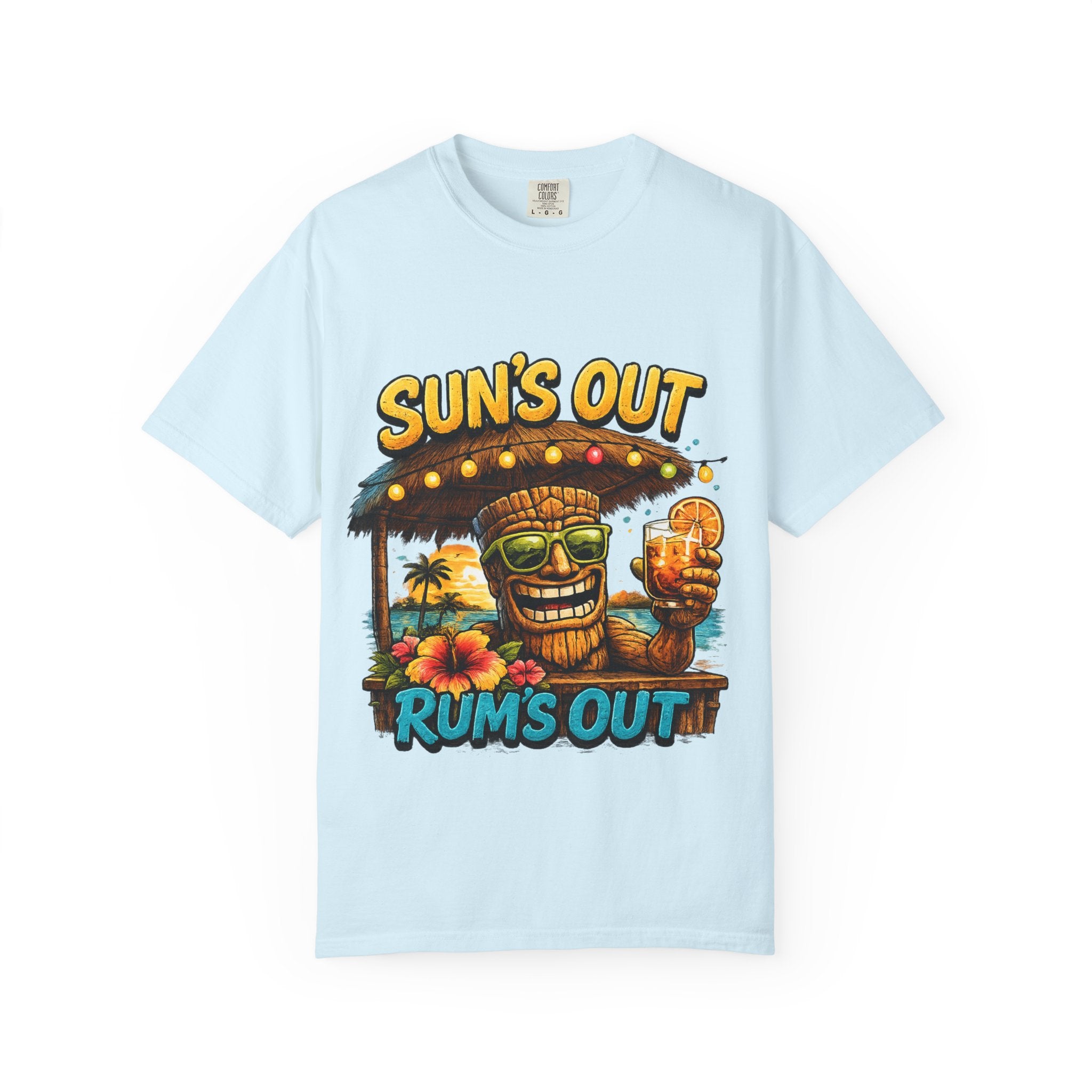 Suns Out Rums Out T-Shirt — Tropical Tiki Beach Tee
